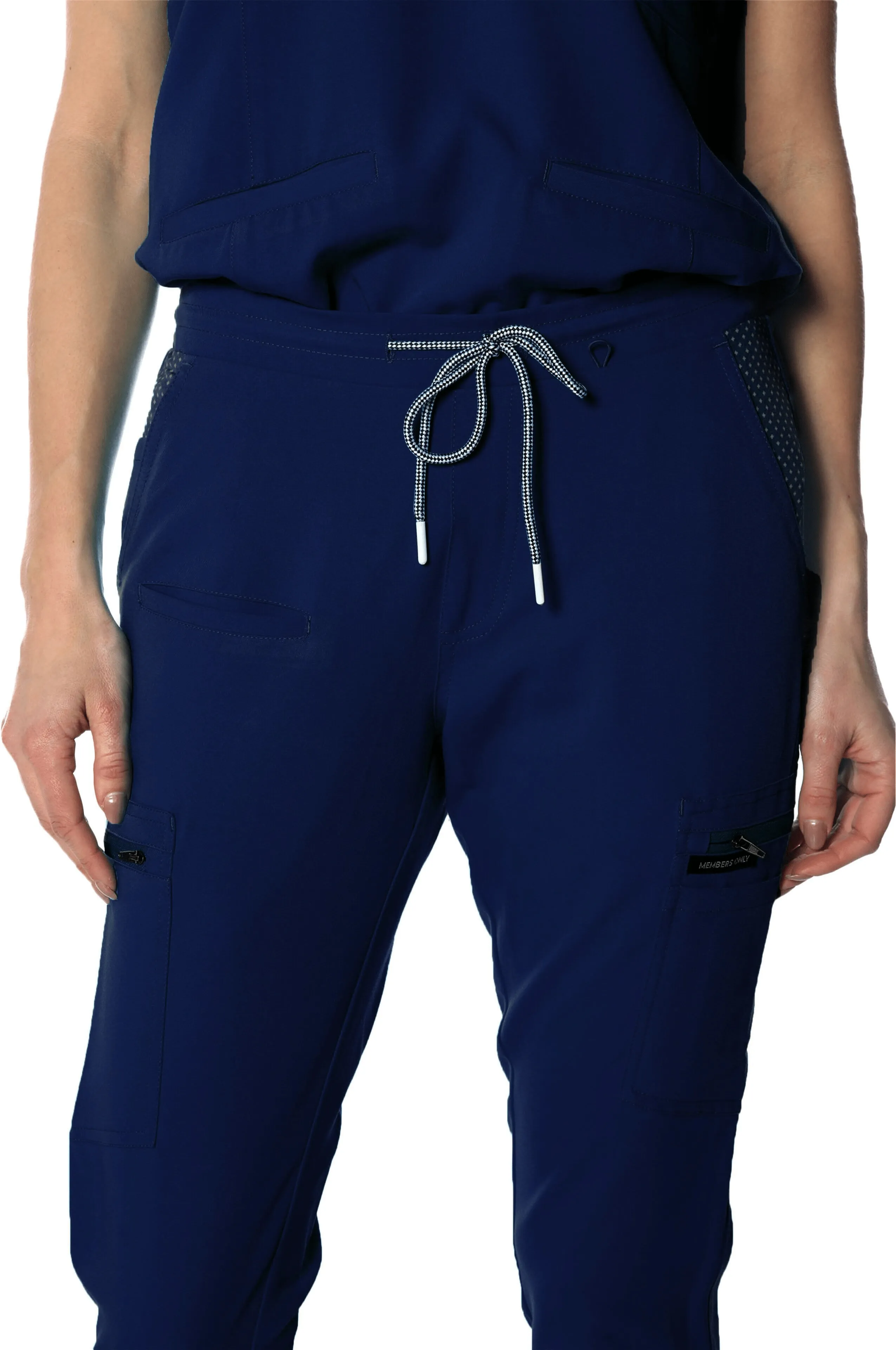 Members Only - Women's Reus Open Bottom Petite Scrub Pants