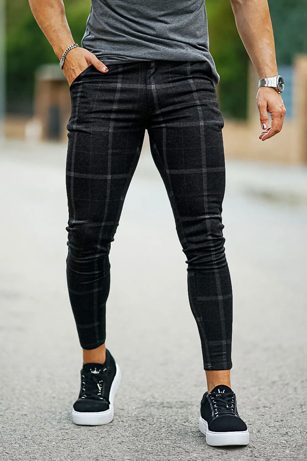 Mens Black Skinny Pant