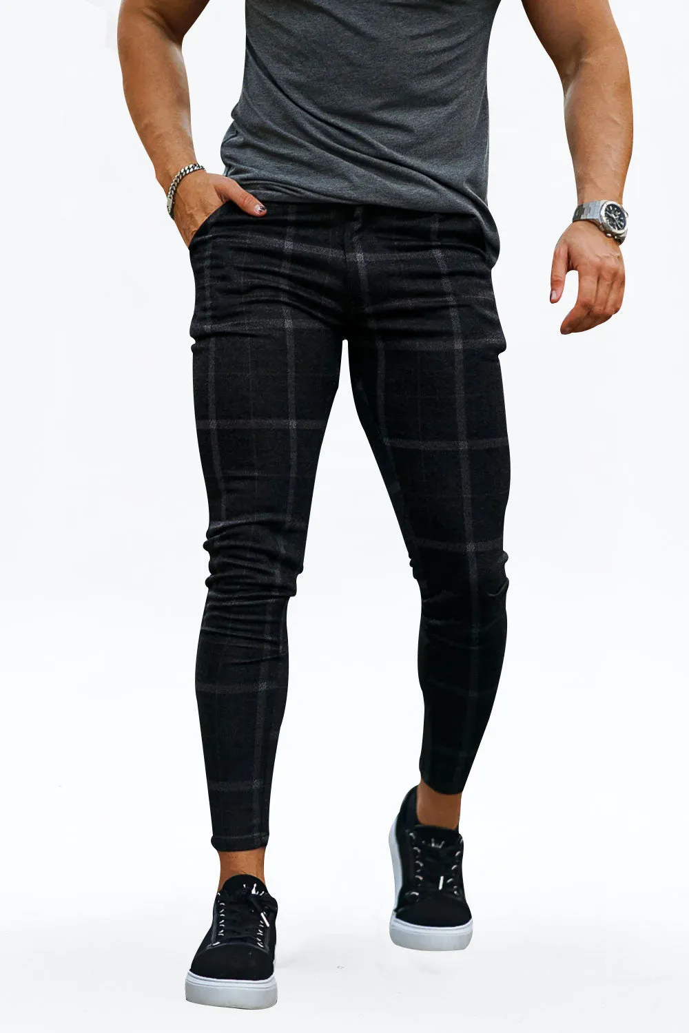 Mens Black Skinny Pant