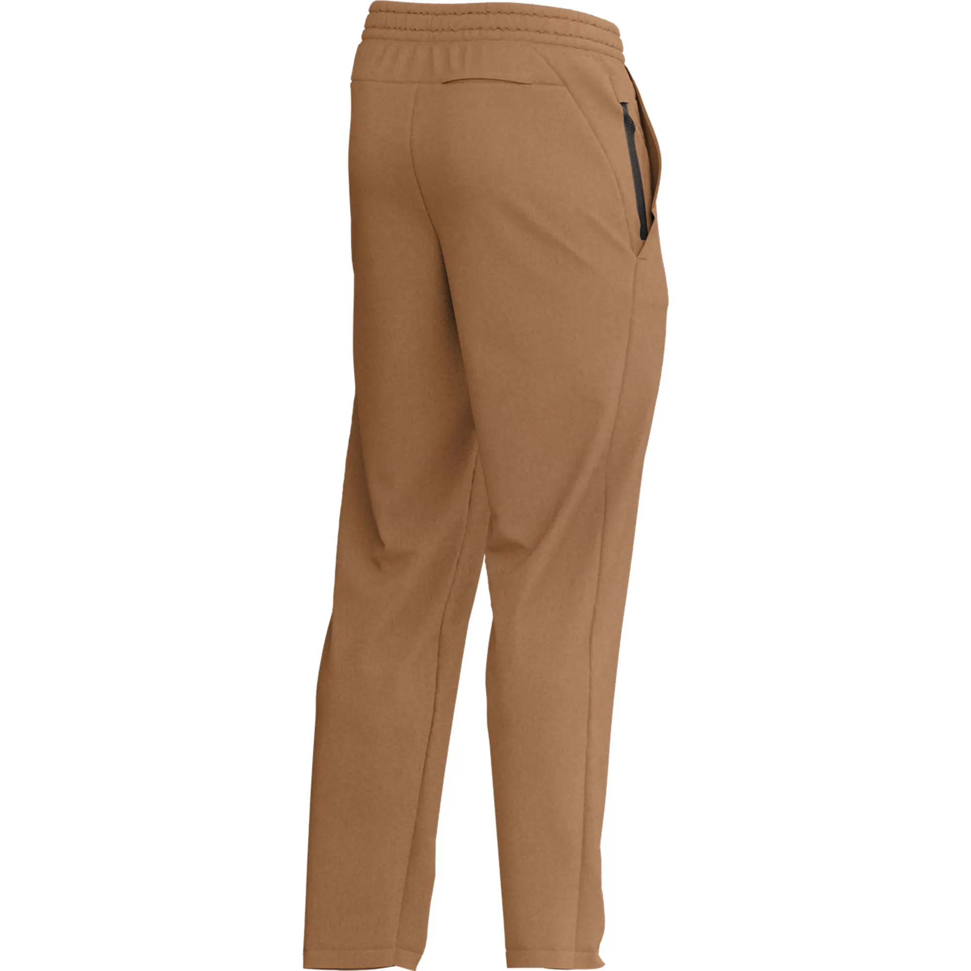 Men's Brown Cotton Fleece Thermal Sweatpants