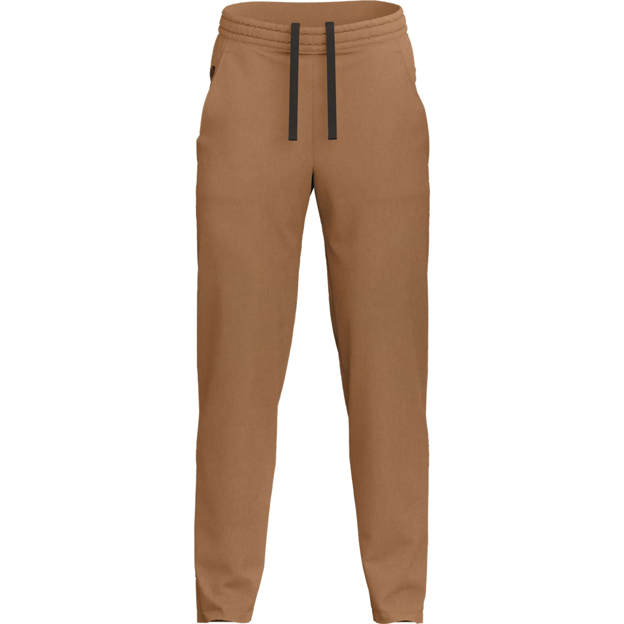 Men's Brown Cotton Fleece Thermal Sweatpants