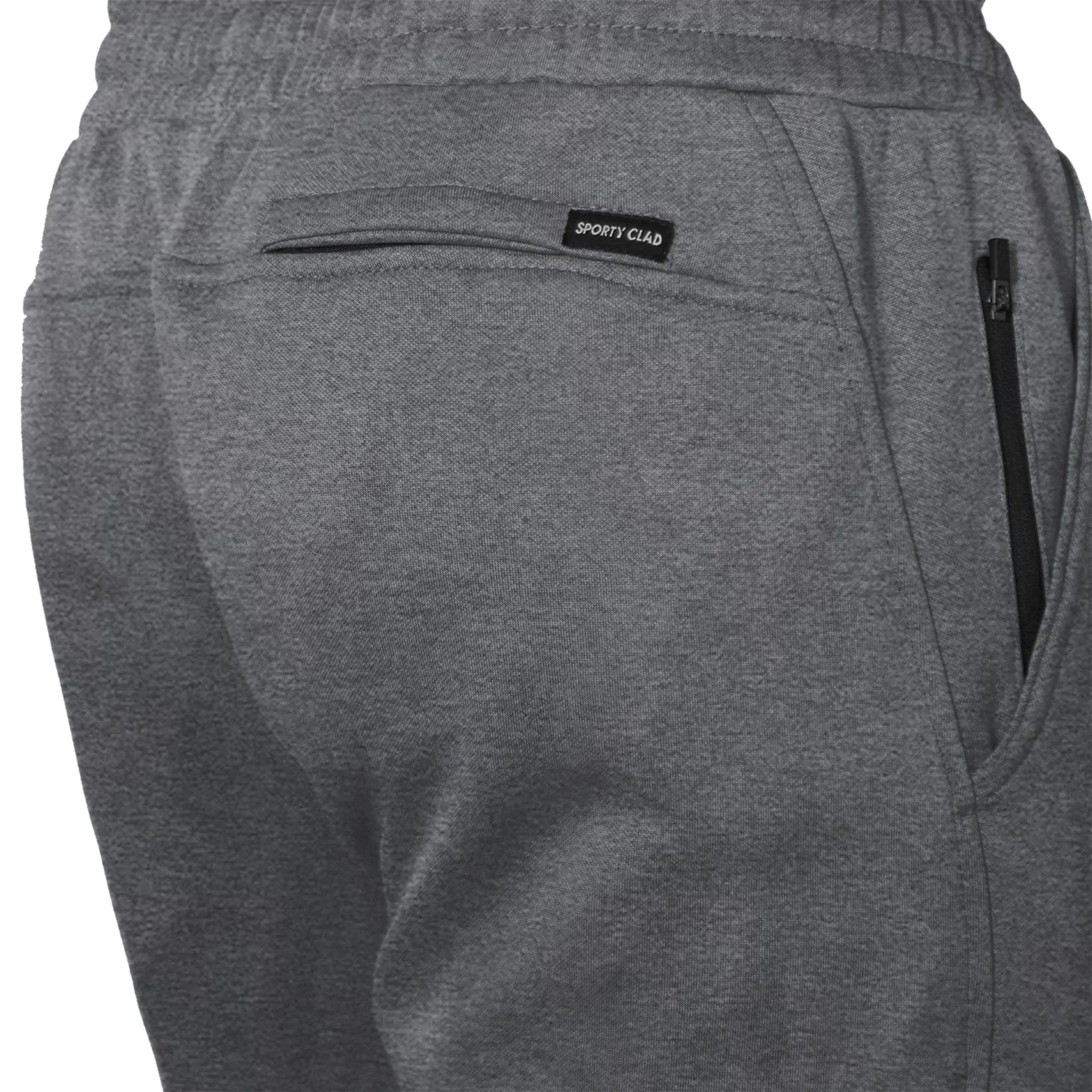 Men's Charcoal Grey Cotton Fleece Thermal Sweatpants