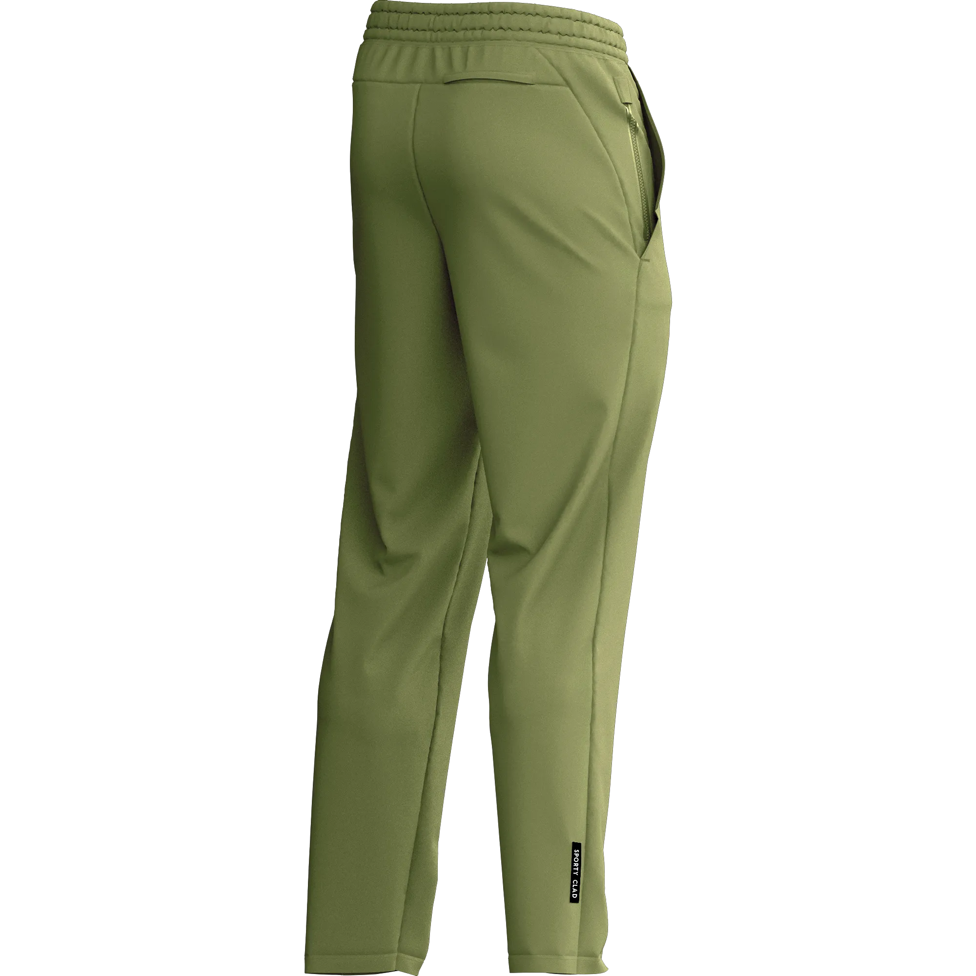 Men's Green Poly Fleece Thermal Tracksuit Bottoms