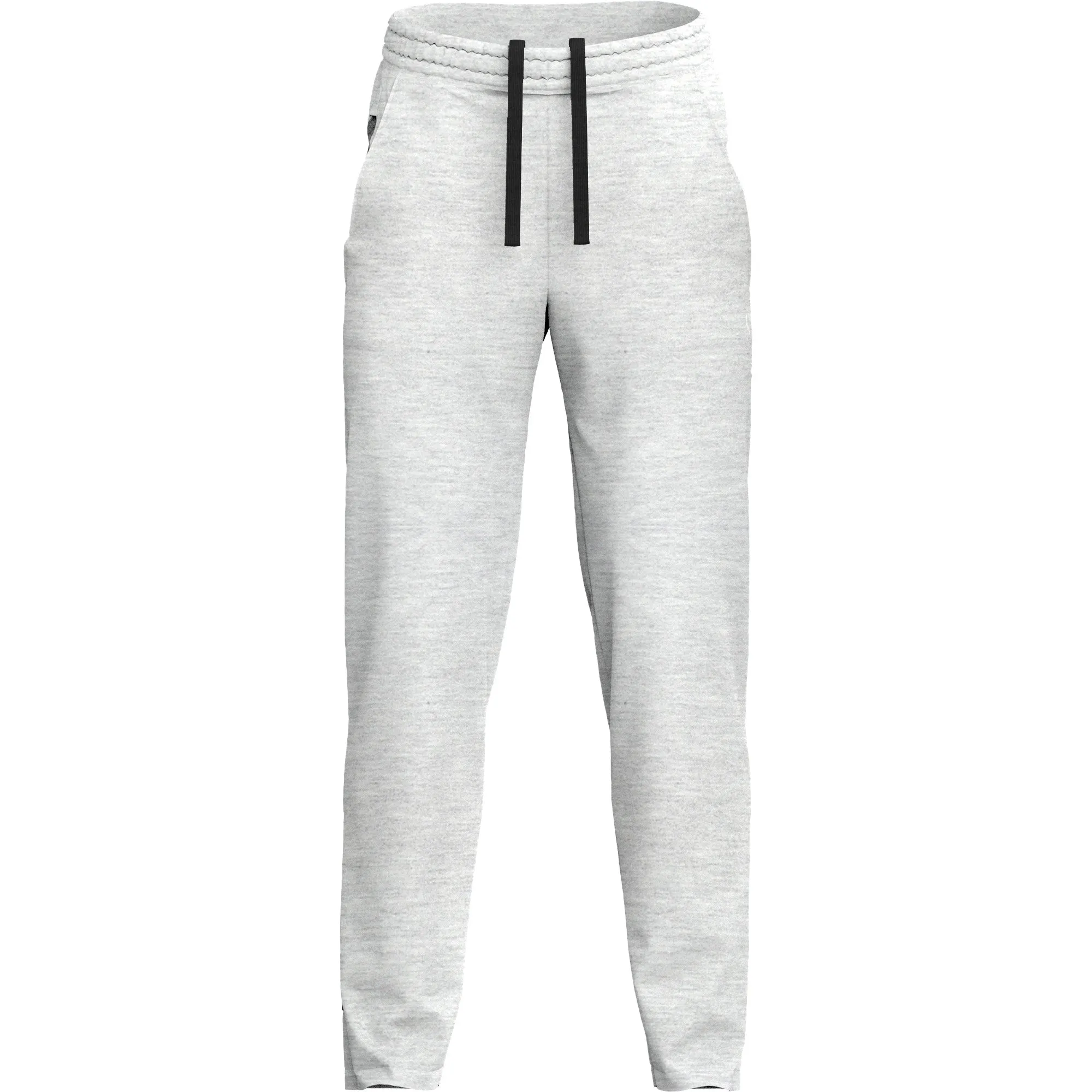 Men's Heather Grey Cotton Fleece Thermal Sweatpants