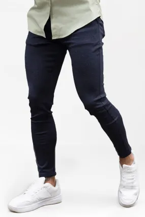 Men's High-Stretch Navy Blue Pant