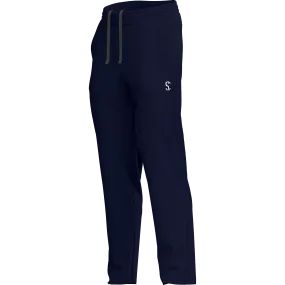 Men's Navy Blue Cotton Fleece Thermal Sweatpants