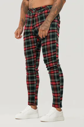 Men's Plaid Pant - Red & Yellow