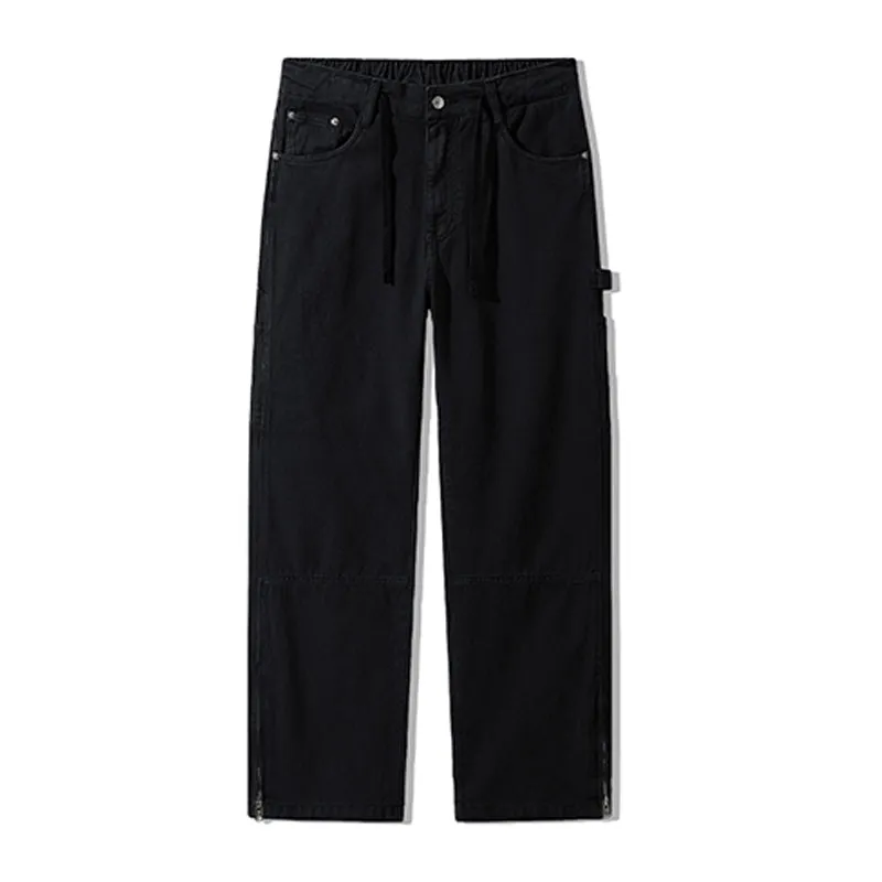 Men's Retro Multi-pocket Straight-leg Cargo Pants