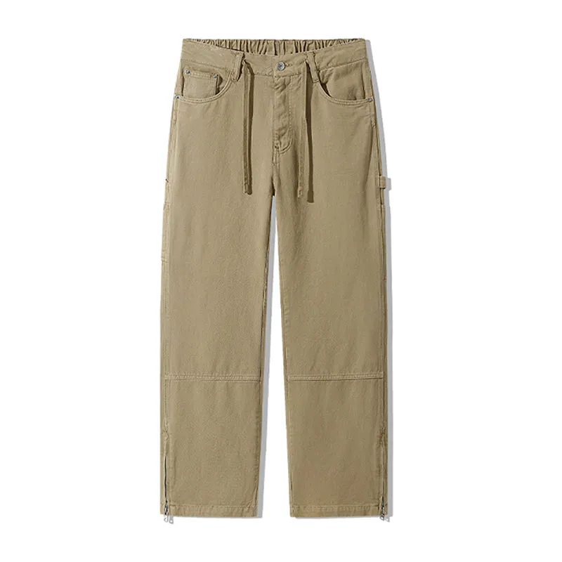 Men's Retro Multi-pocket Straight-leg Cargo Pants