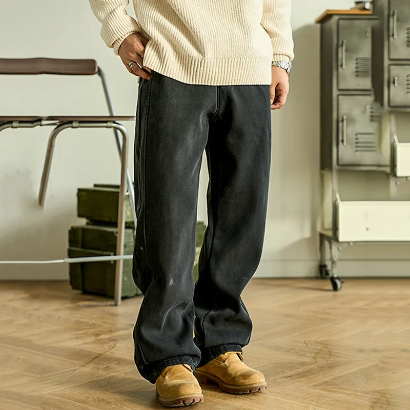 Men's Retro Multi-pocket Straight-leg Cargo Pants