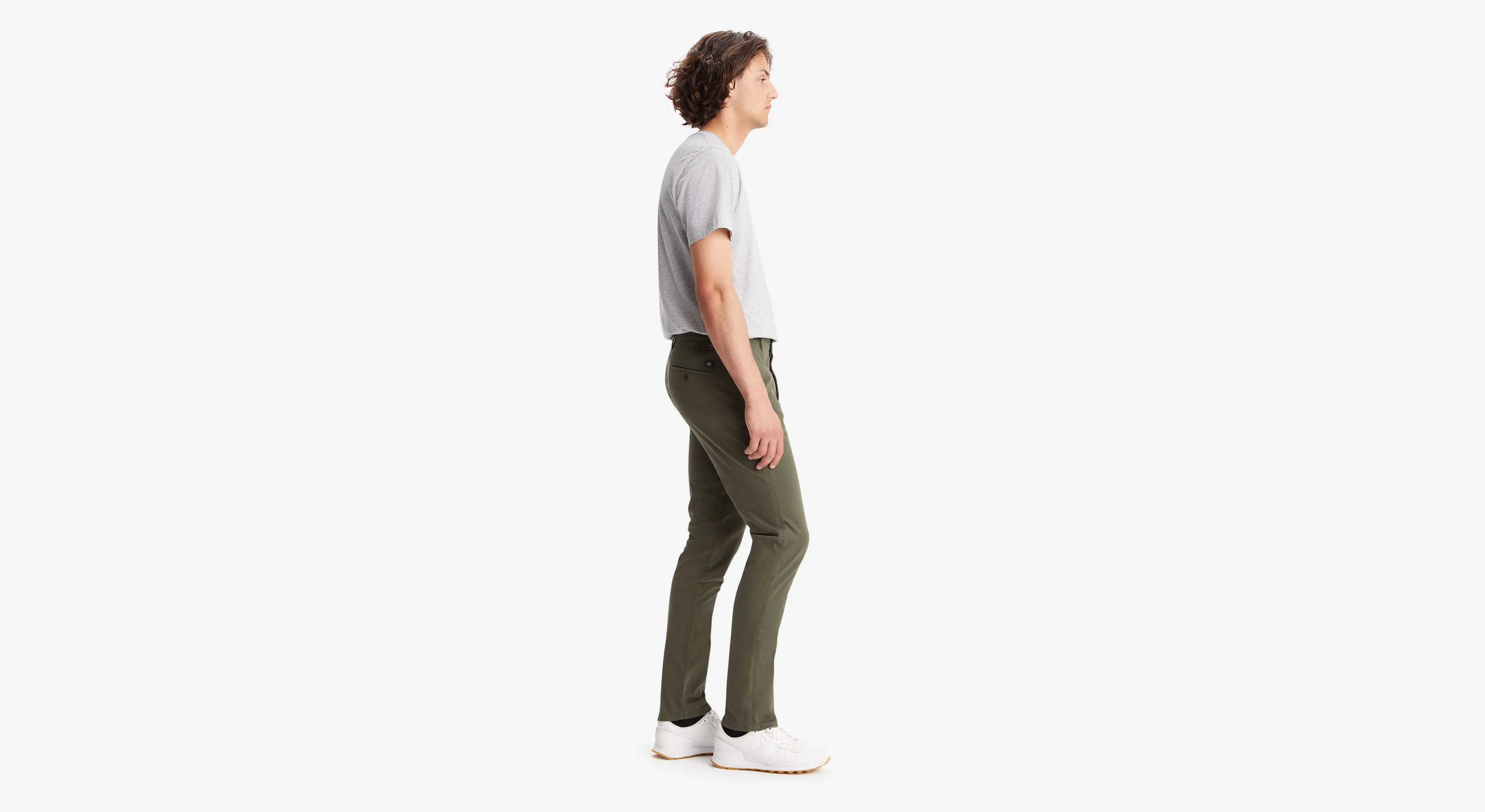 Men's Skinny Fit Supreme Flex Alpha Khaki Pants