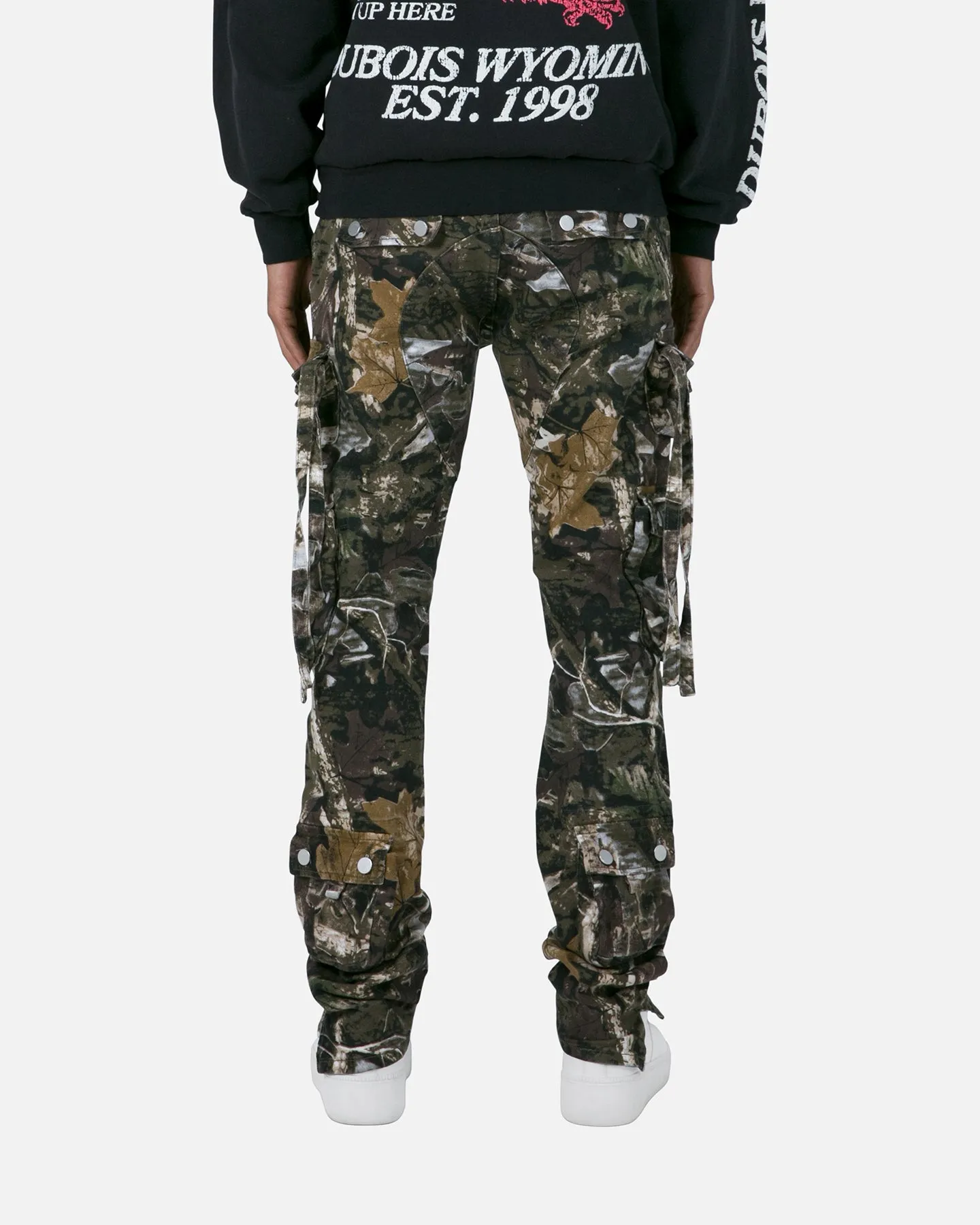 MNML D152 Cargo Straight Denim Pants Hunter Camo