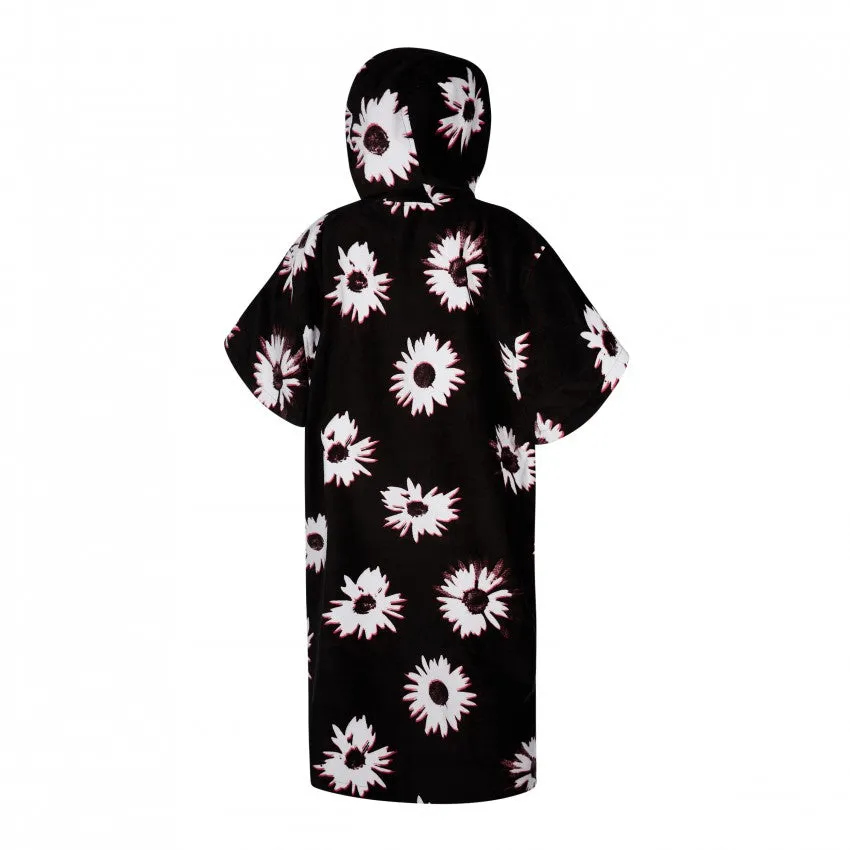 Mystic Cotton Poncho-Black/White