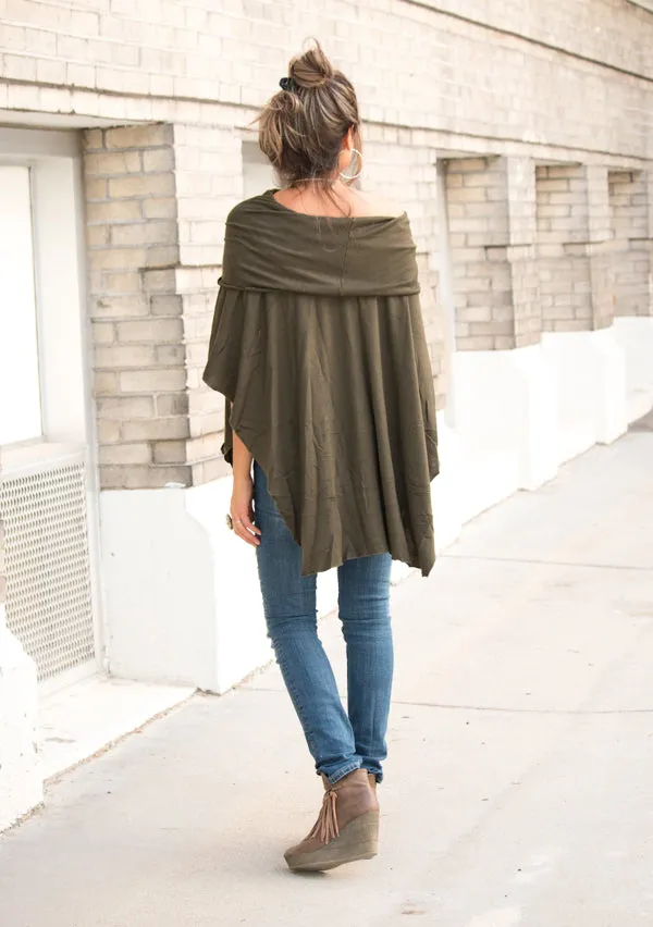 Off-Shoulder Poncho