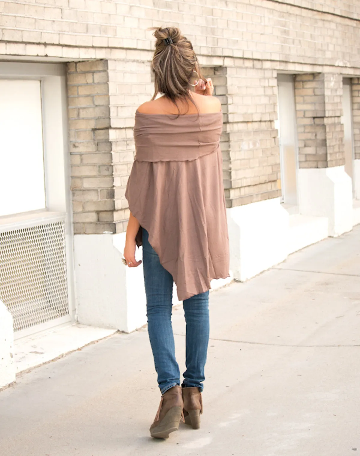 Off-Shoulder Poncho