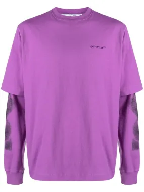 Off White T-shirts and Polos Purple