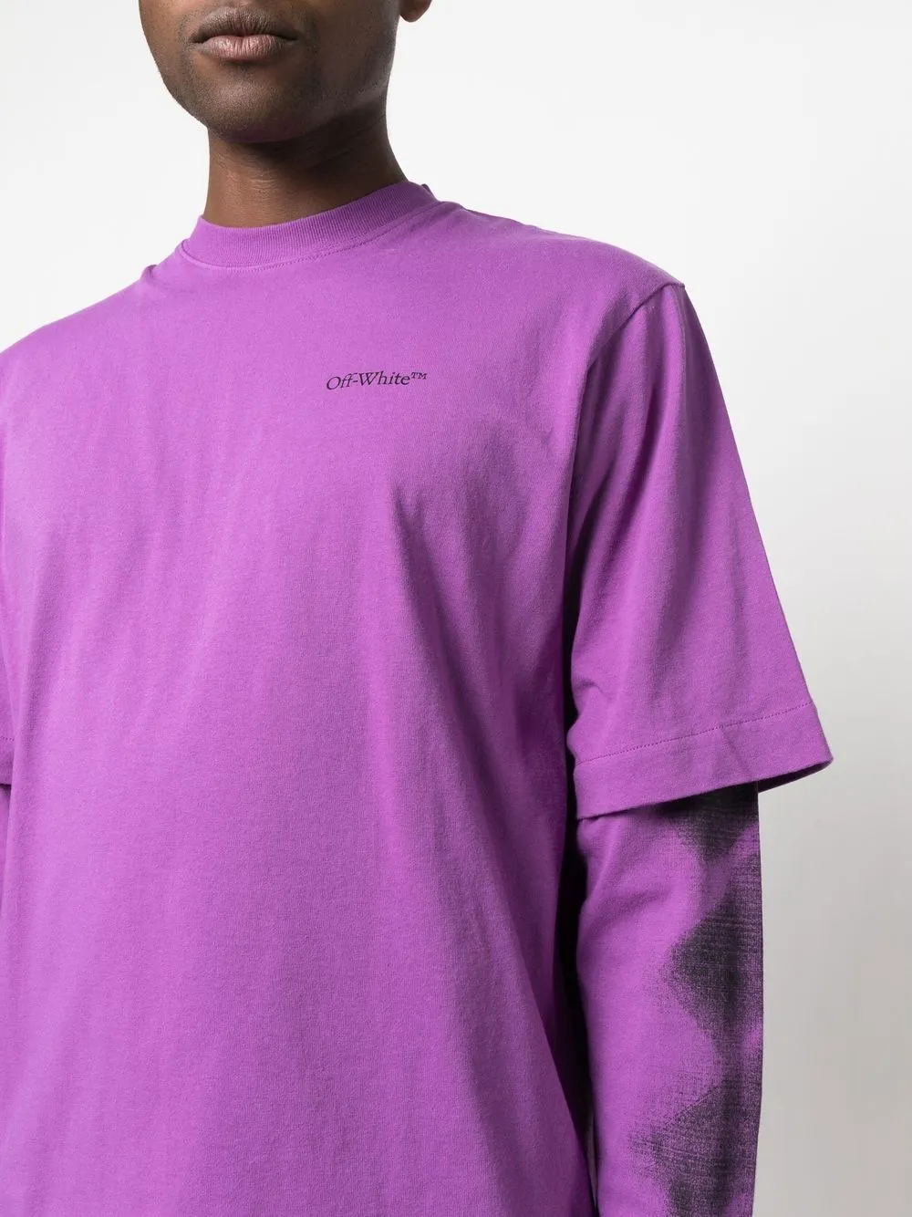 Off White T-shirts and Polos Purple