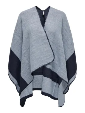 Only Carmakoma Carverika Poncho Blauw