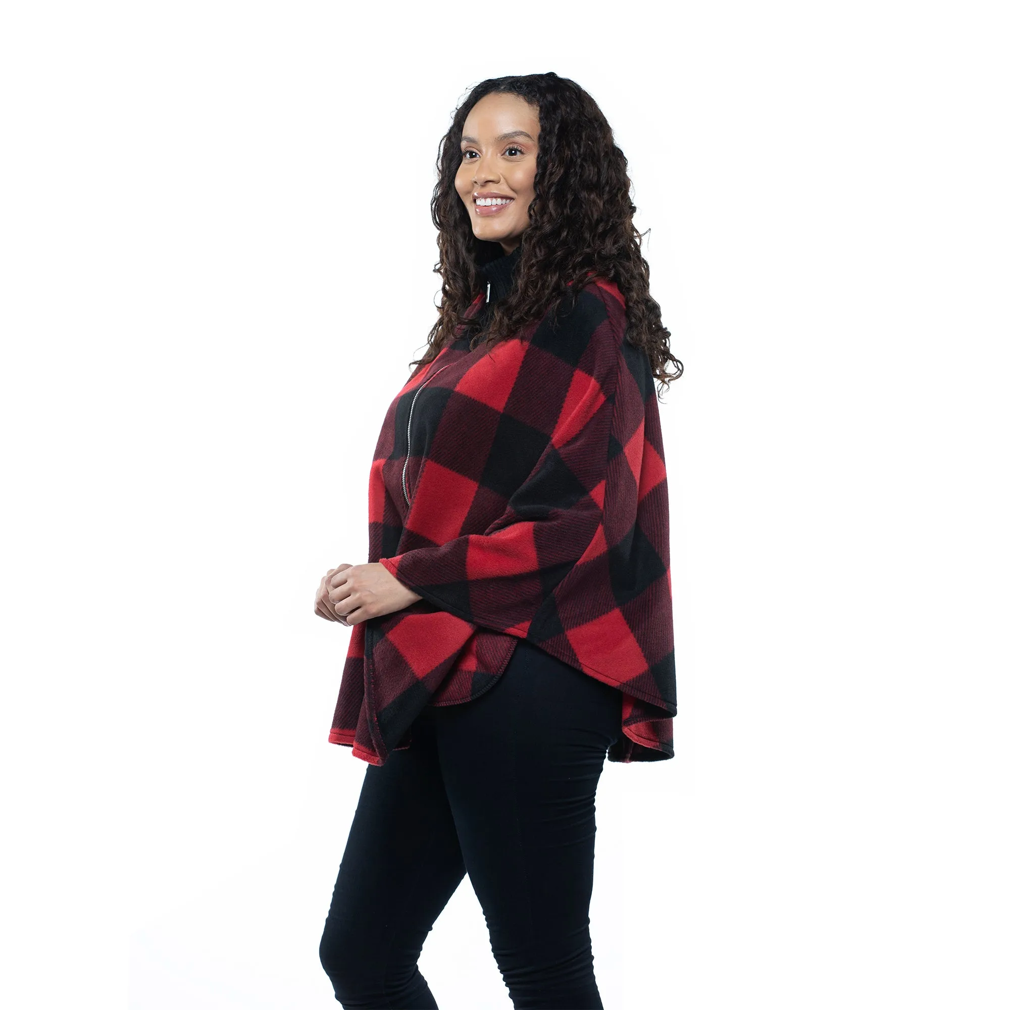 Paige Cozy Coat Full Zip Fleece Poncho