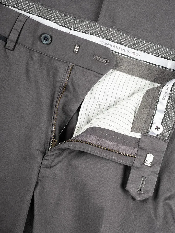 Peaker Chino With Trim Detail Grey