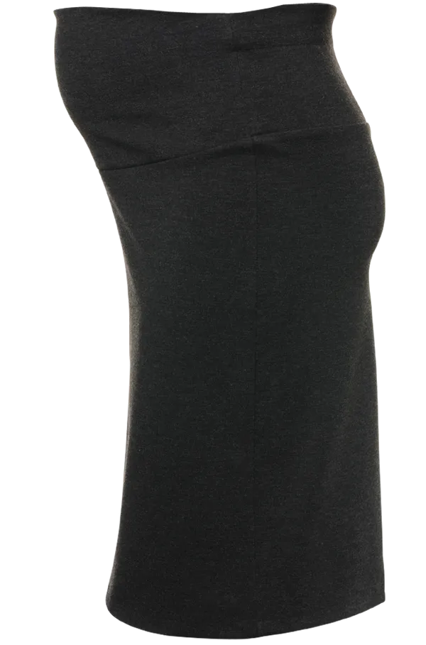 Pencil Maternity Skirt With Fold Up Or Down Belly Band