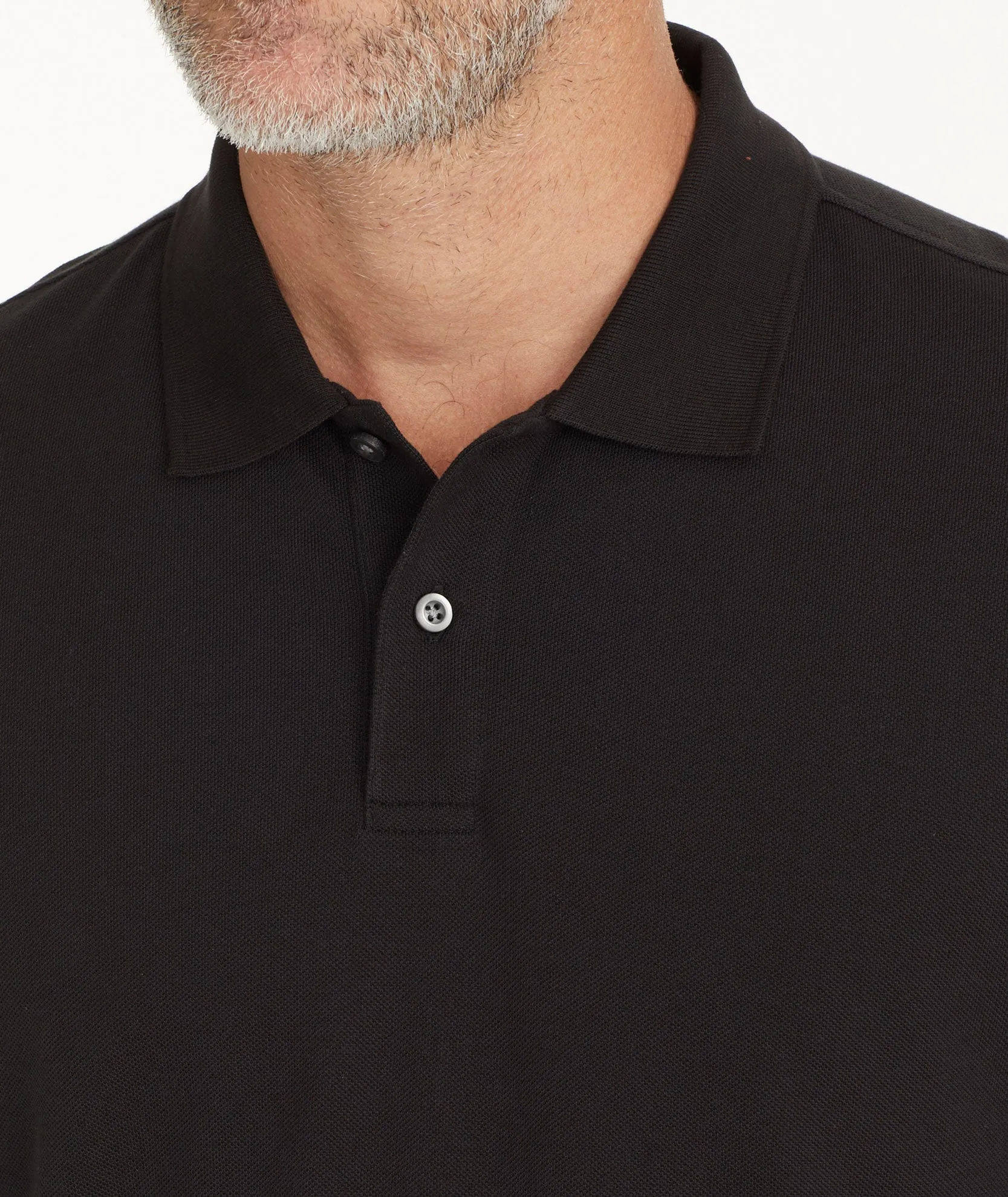 Pique Long-Sleeve Polo