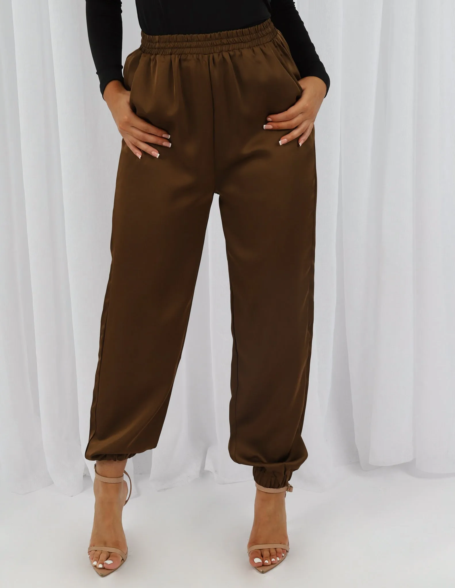 Porsha Satin Chino Pants