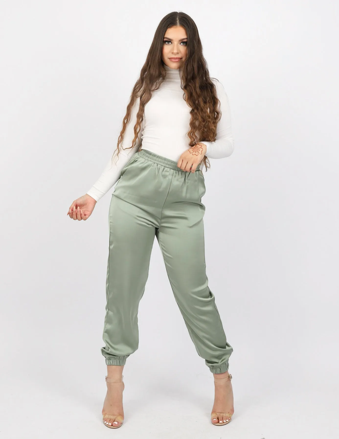 Porsha Satin Chino Pants