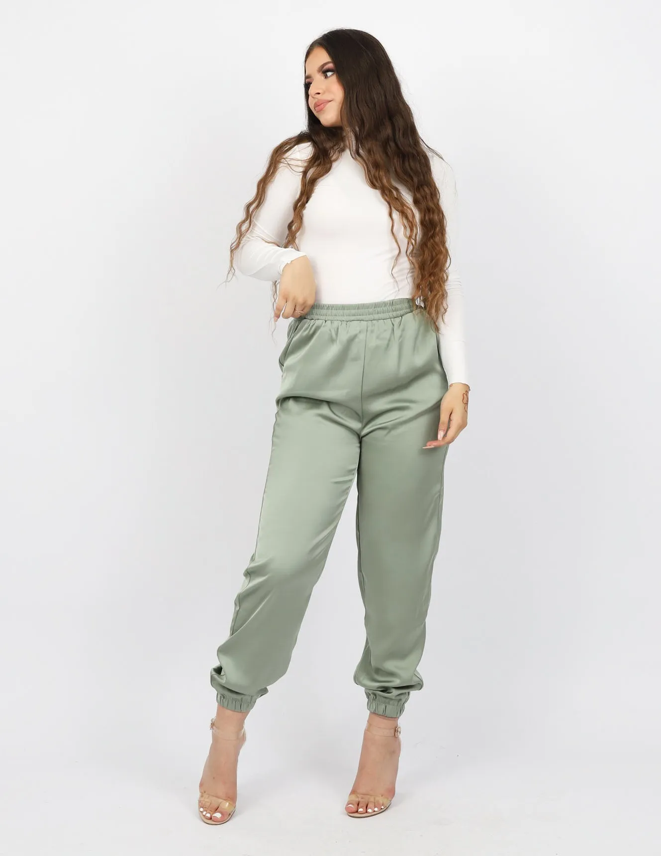 Porsha Satin Chino Pants