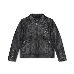 Premium Leather Embossed Jacket