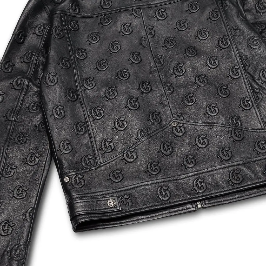 Premium Leather Embossed Jacket