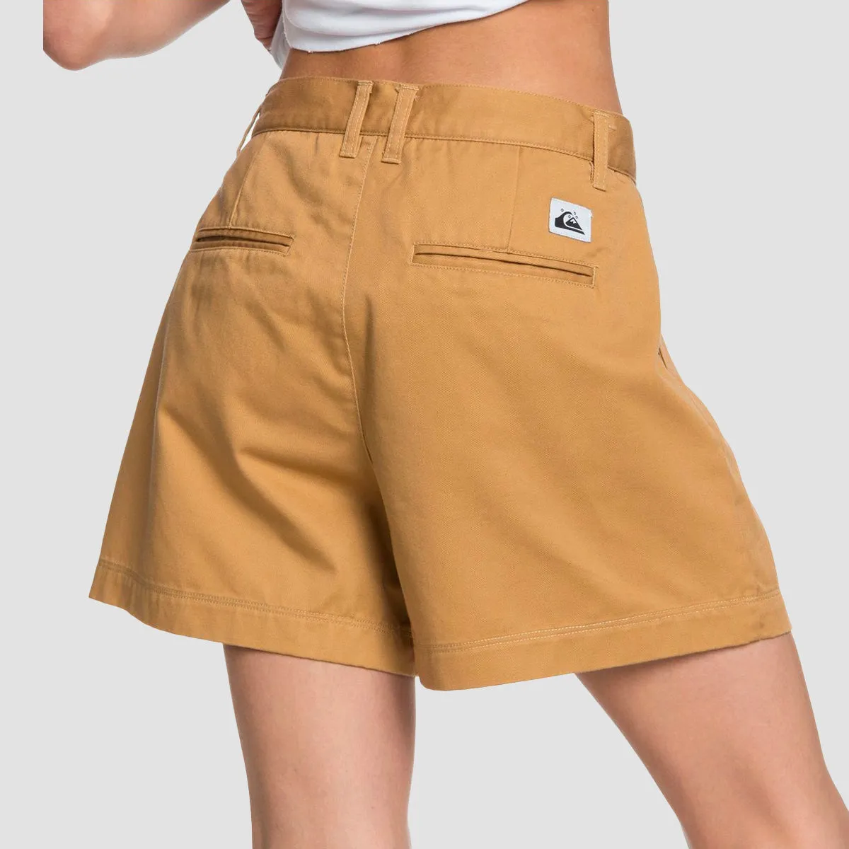 Quiksilver High Waist Shorts Iced Coffee - Womens