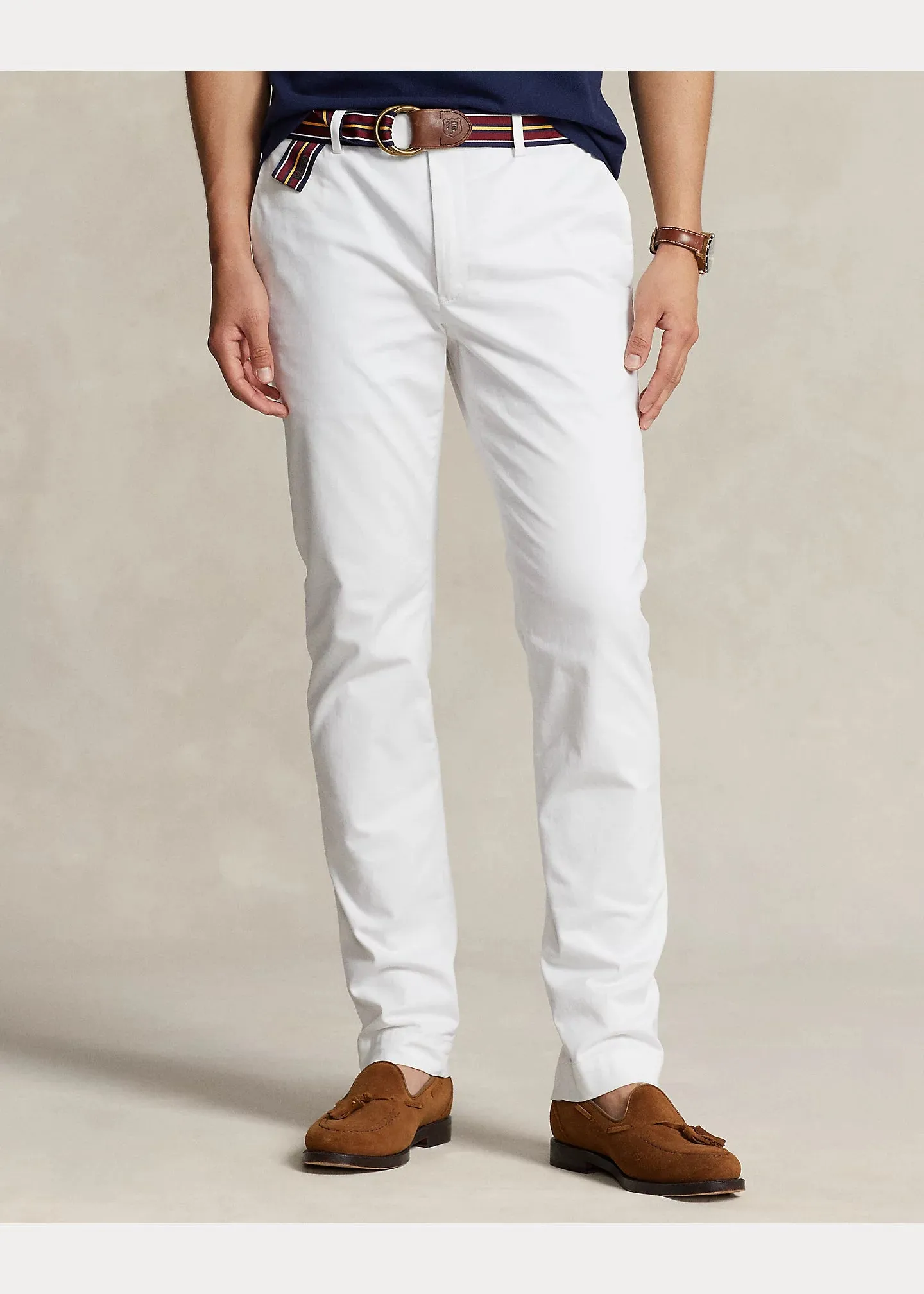 Ralph Lauren Stretch Slim Fit Chino Trouser | White