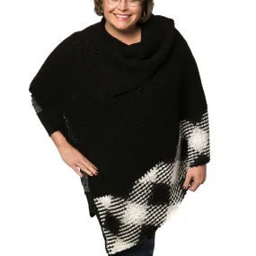 Red Heart Crochet Planned Pooling Argyle Poncho