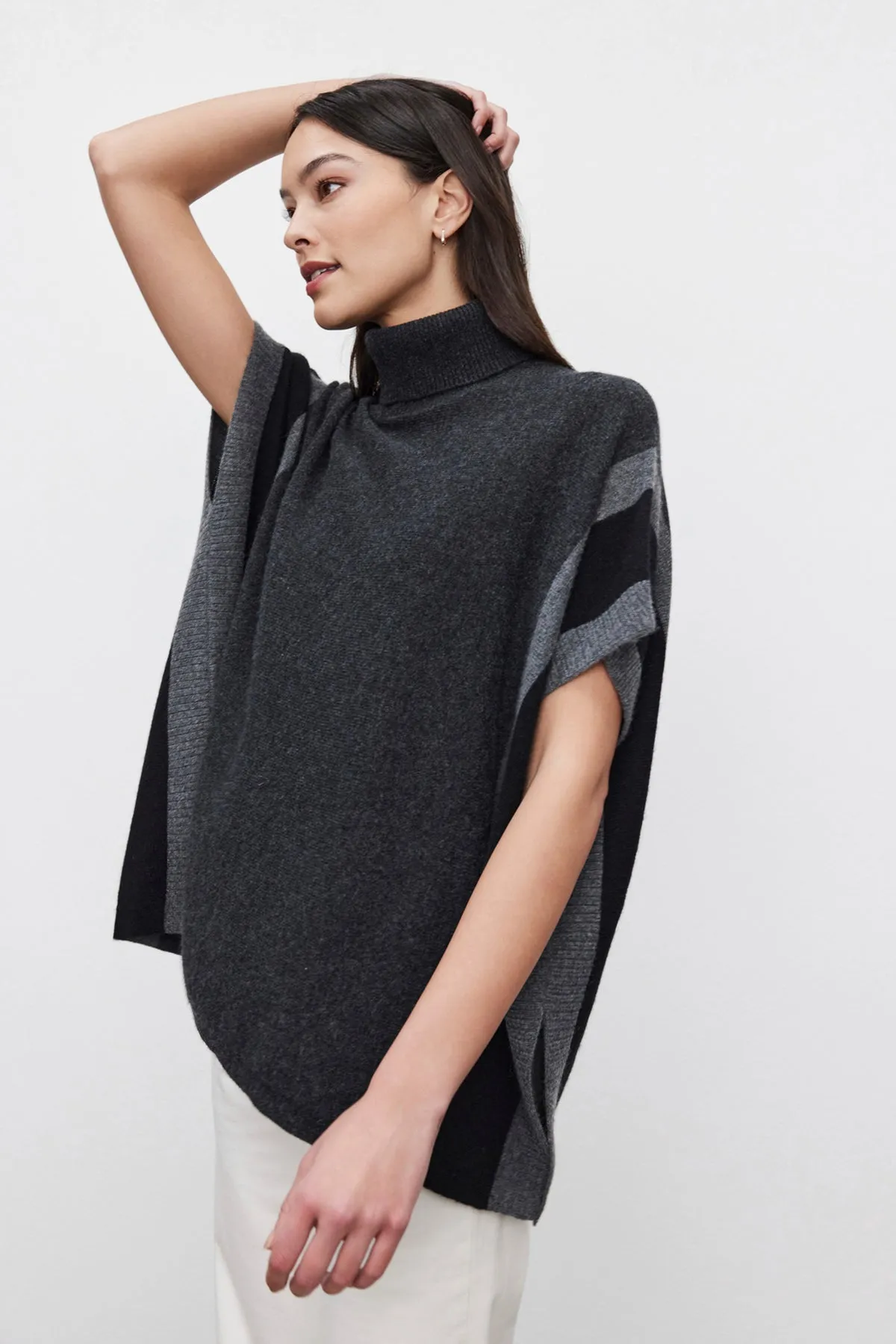 REESE CASHMERE TURTLENECK PONCHO