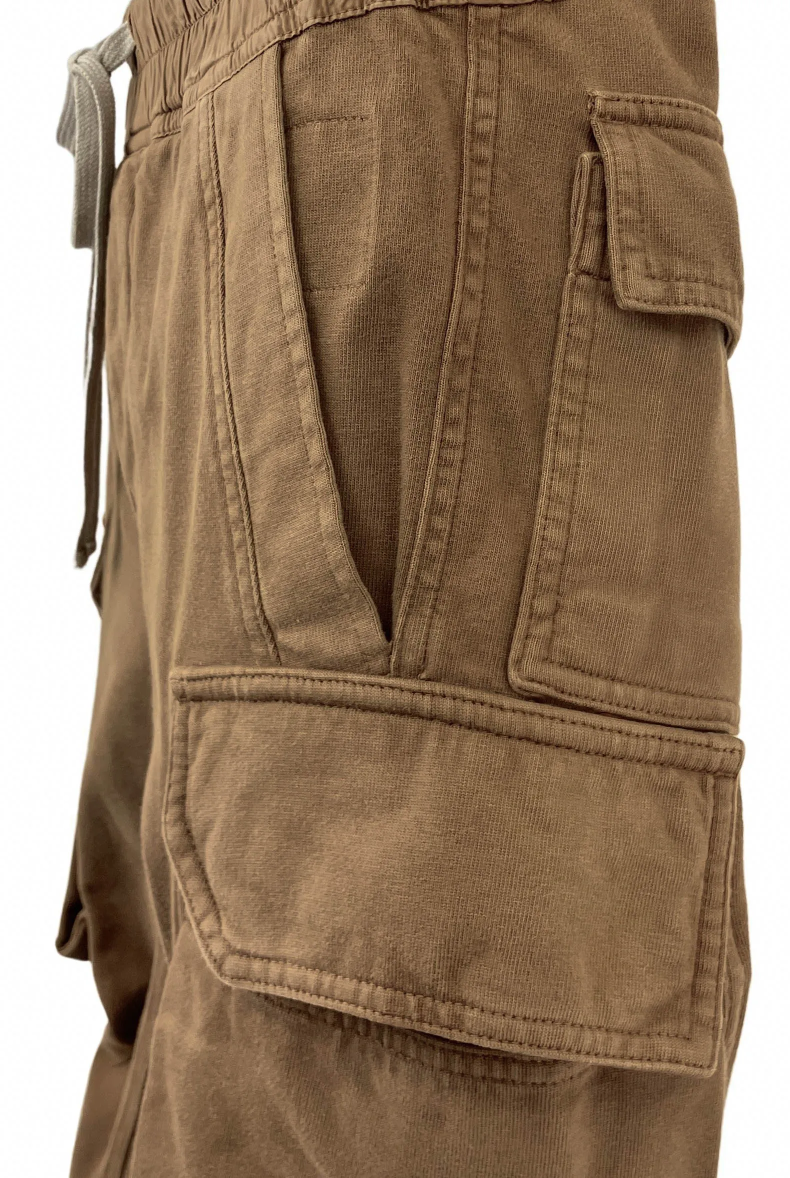 Rick Owens DRKSHDW Porterville Mastodon Cut Pants in Khaki Brown