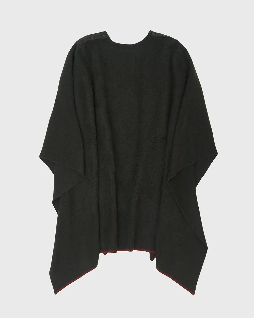 Round-Neck Sleeved Poncho