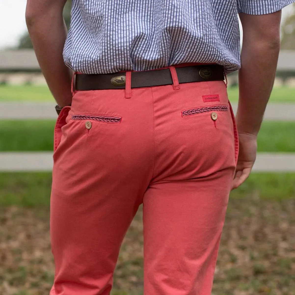 SEAWASH™ Grayton Twill Pant - Coral