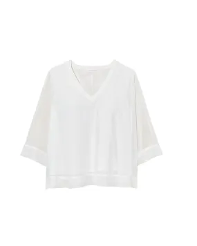 Shelby Kimono Sleeve Top | White