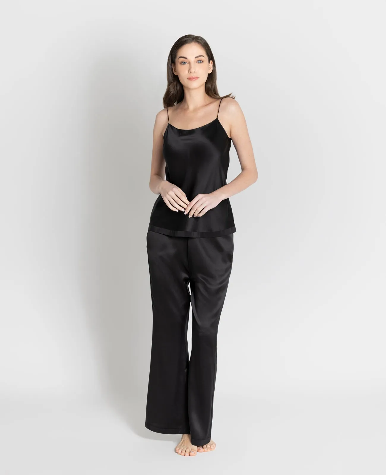 Silk Pyjamas Flare Lounge Pants