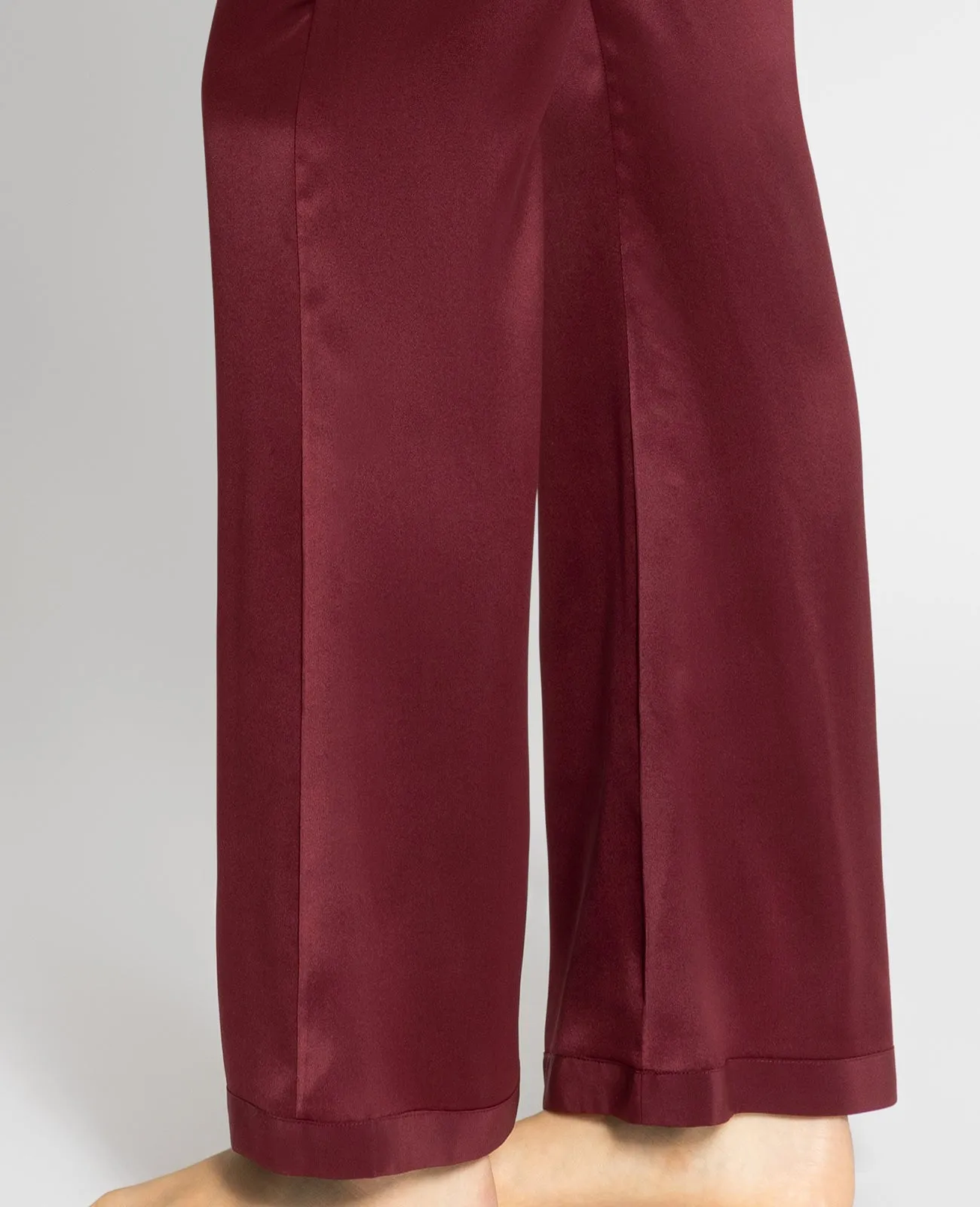 Silk Pyjamas Flare Lounge Pants