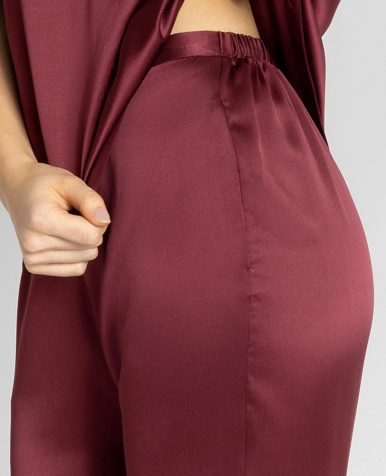 Silk Pyjamas Flare Lounge Pants