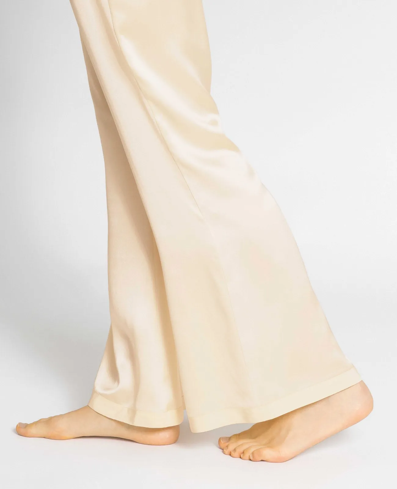 Silk Pyjamas Flare Lounge Pants