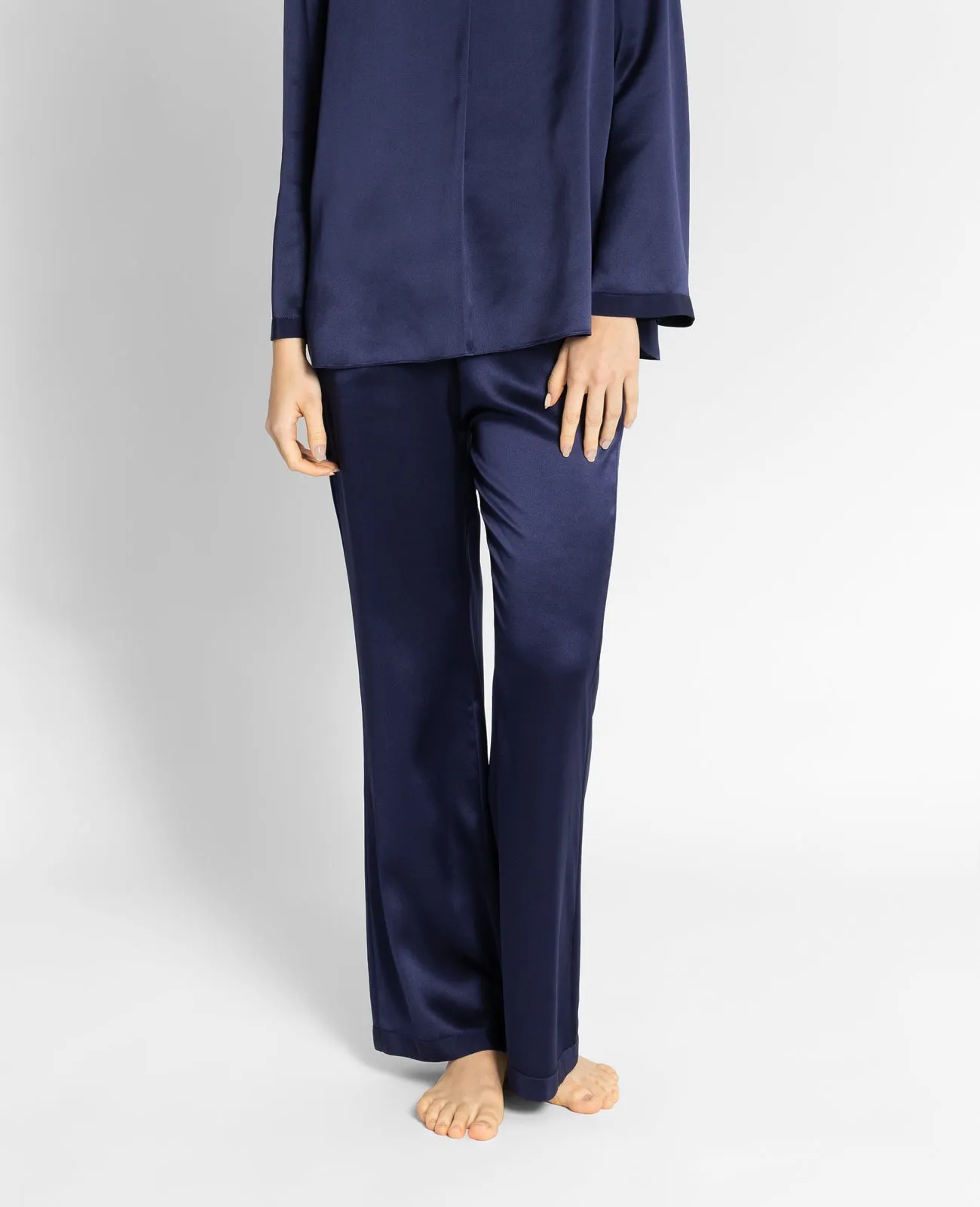 Silk Pyjamas Flare Lounge Pants