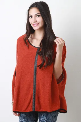 Solid Arm Hole Poncho