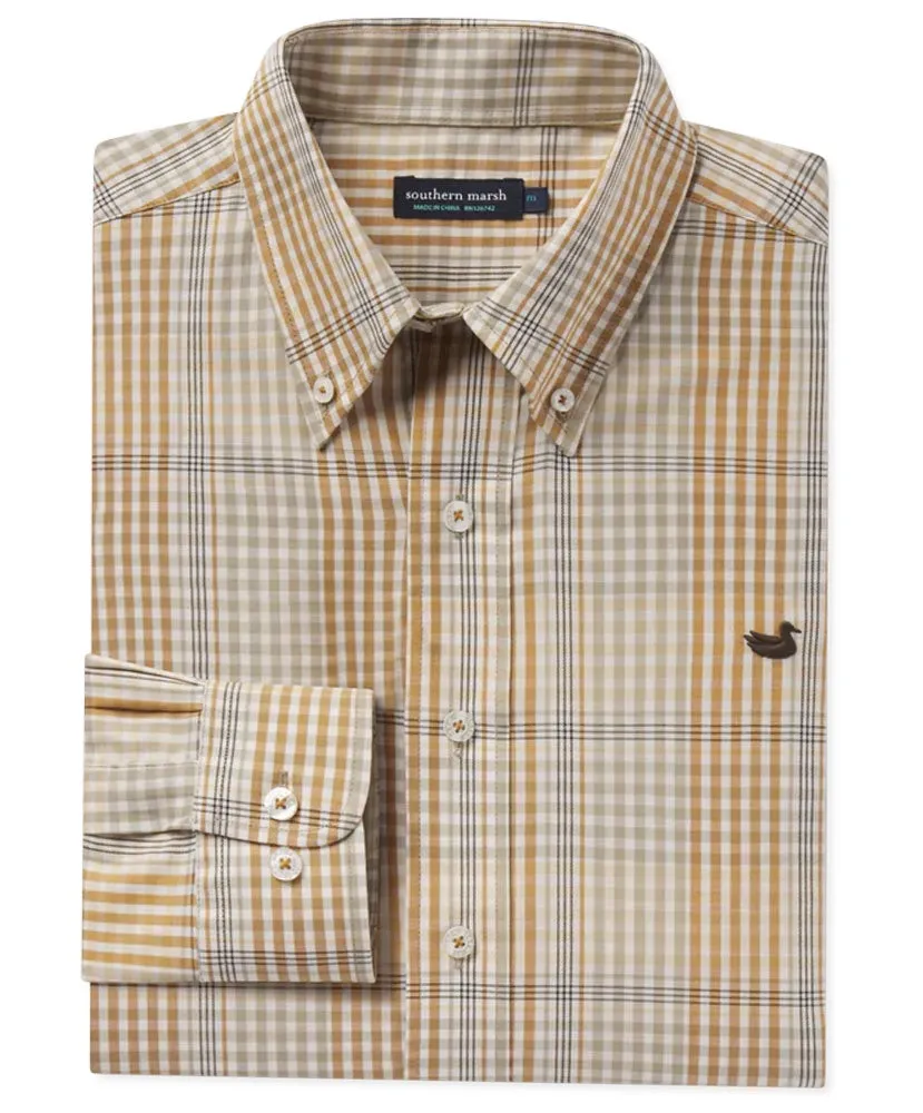 Southern Marsh - Edgefield Windowpane Dress Shirt