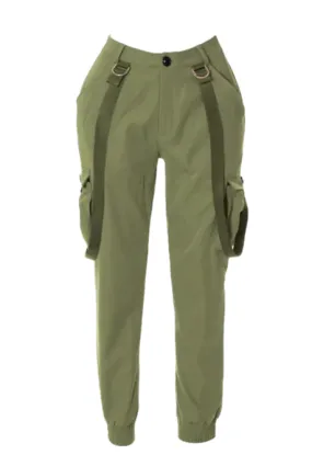 Suspender Cargo Pants