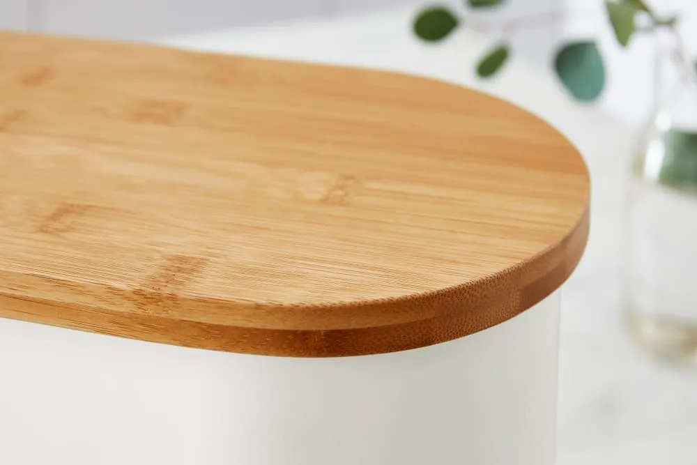 Swan Nordic Oval Bread Bin with Cutting Board Lid