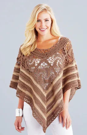 Swirled Motifs Poncho Pattern