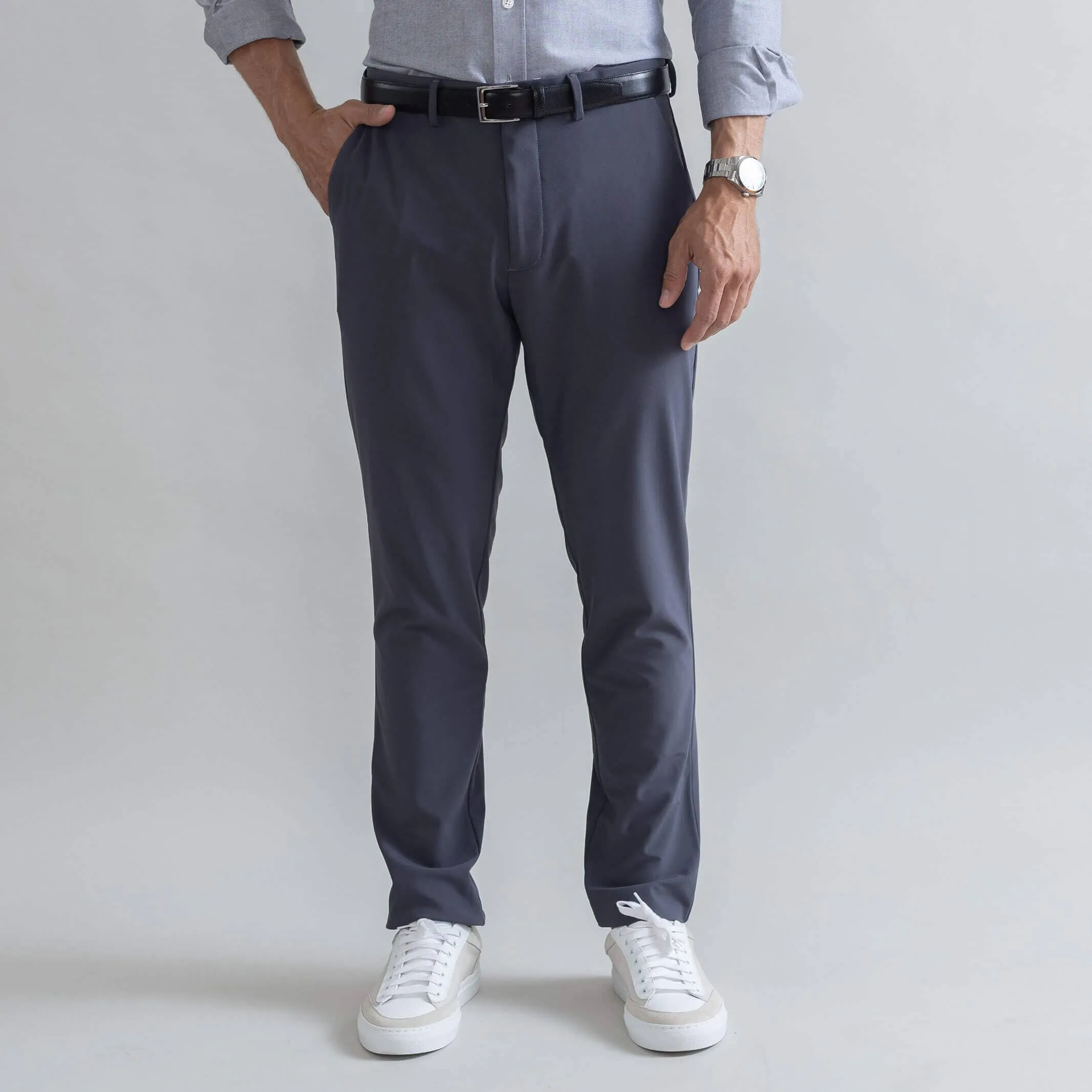 The Dark Grey Performance Stretch Richmond Chino Custom Pant